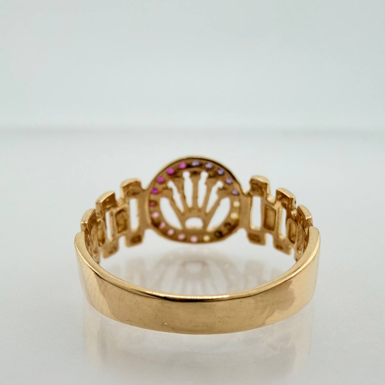 Anillo Correa Corona 2.45gr / T6 1/4 / Oro Amarillo 18K &