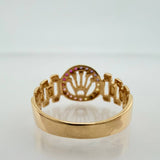 Anillo Correa Corona 2.45gr / T6 1/4 / Oro Amarillo 18K &