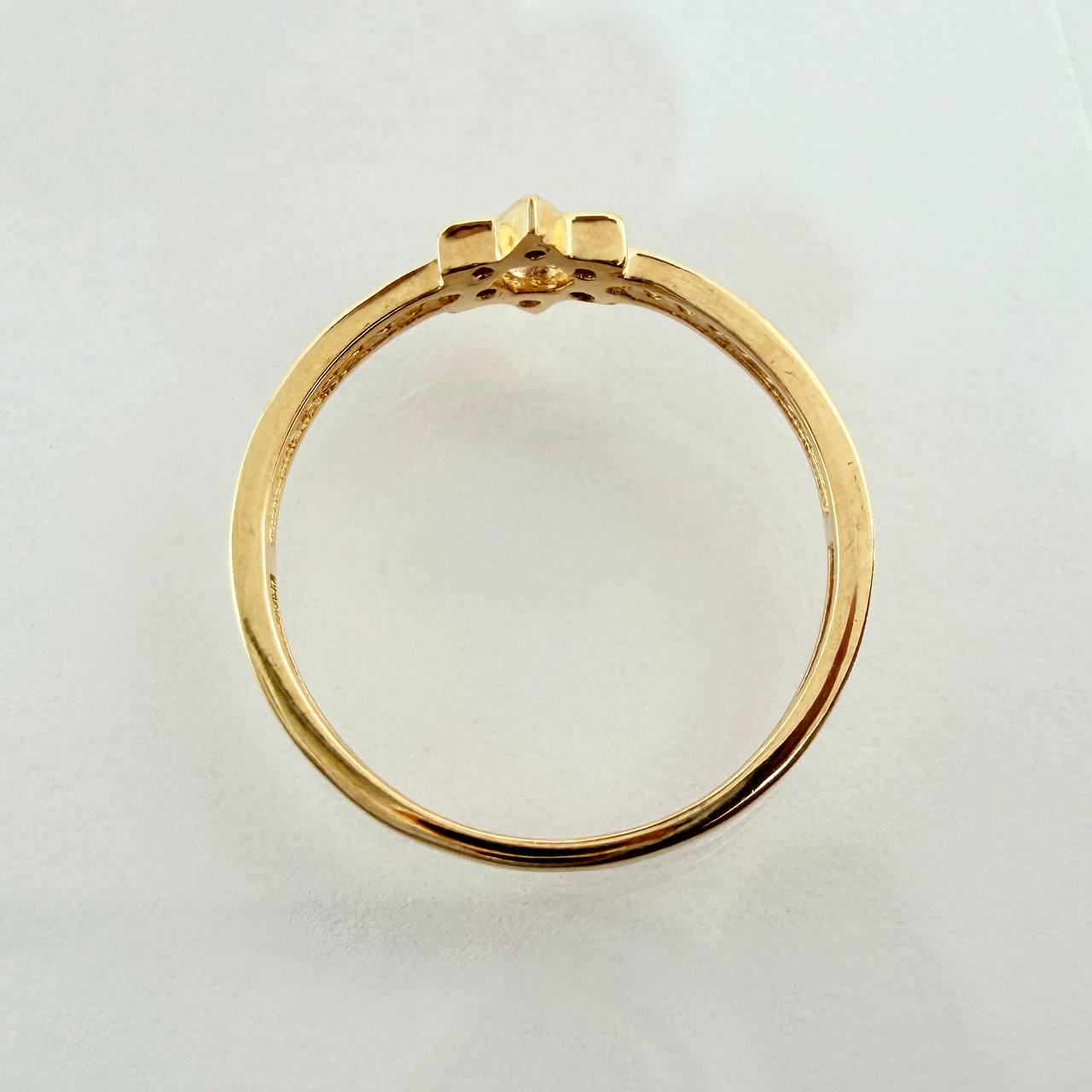Star of David Ring 1.6gr / T6 / Yellow Gold 18K &