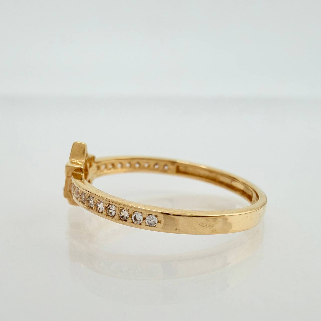 Star of David Ring 1.6gr / T6 / Yellow Gold 18K &