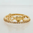 Anillo Love Corazon 1.7gr / T6 1/4 / Oro Amarillo 18K &