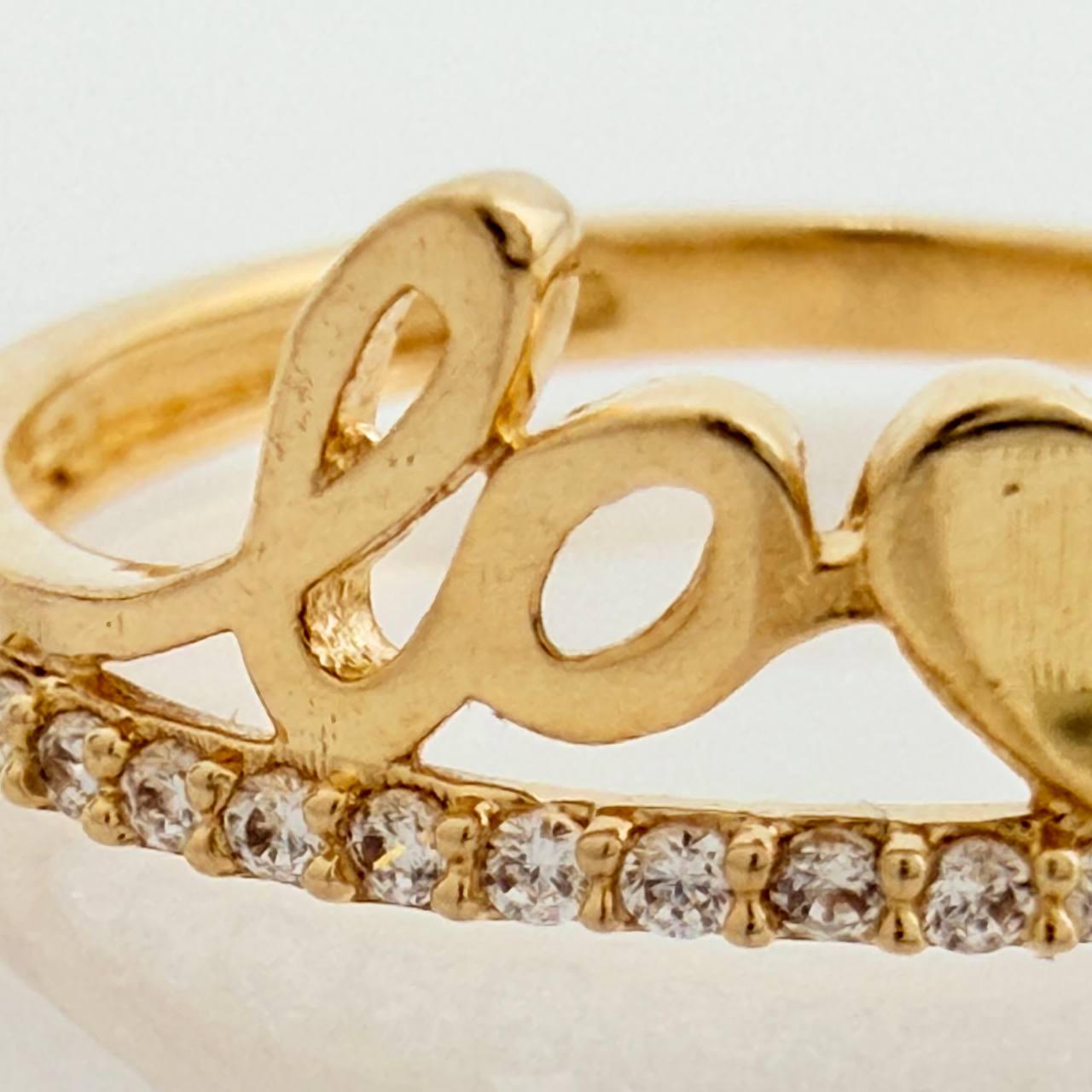 Anillo Love Corazon 1.7gr / T6 1/4 / Oro Amarillo 18K &