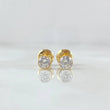 Topos Bisel 0.6gr / 4.2mm Circon Blanco Oro Amarillo 18K ©