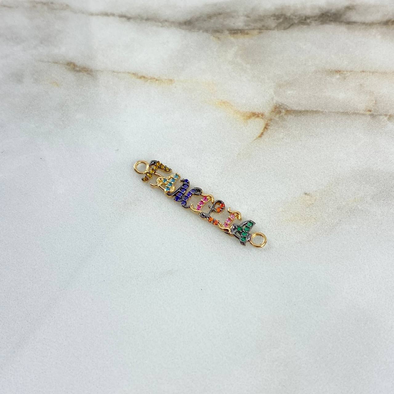 Charm Family 1.3gr / 3.5cm / Colored Zircons Yellow Gold ©