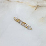 Charm Family 1.3gr / 3.5cm / White Zircons Two Yellow White Gold ©