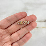 Charm Jesus 0.95gr / 2.5cm / White Zirconia Two Yellow White Gold ©