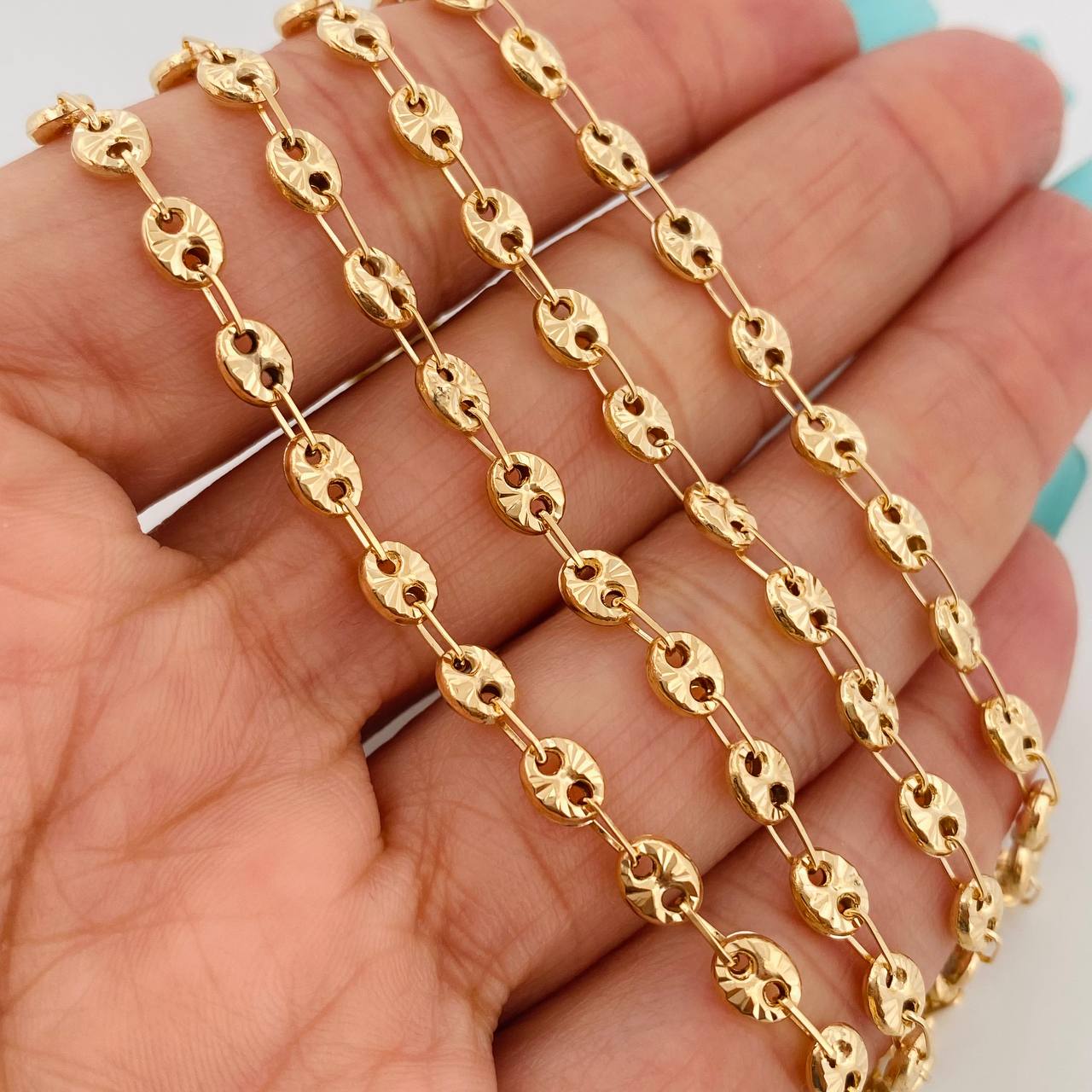 Cadena Gc 10.4gr / 24 in / 4.35mm Oro Amarillo 18K &