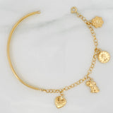 Pulso Charms 5.8gr / 7 in / 4.05mm Oro Amarillo 18K &