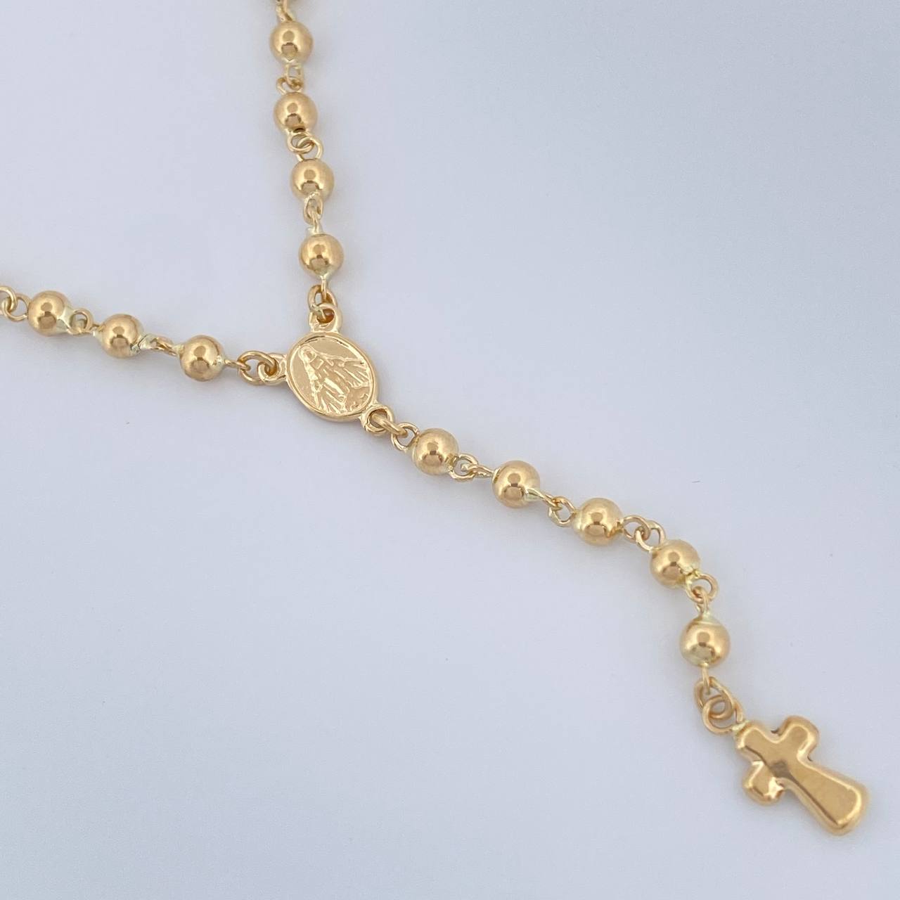 Rosario Virgen Milagrosa 7.75gr / 17 1/2 in / Oro Amarillo 18K &