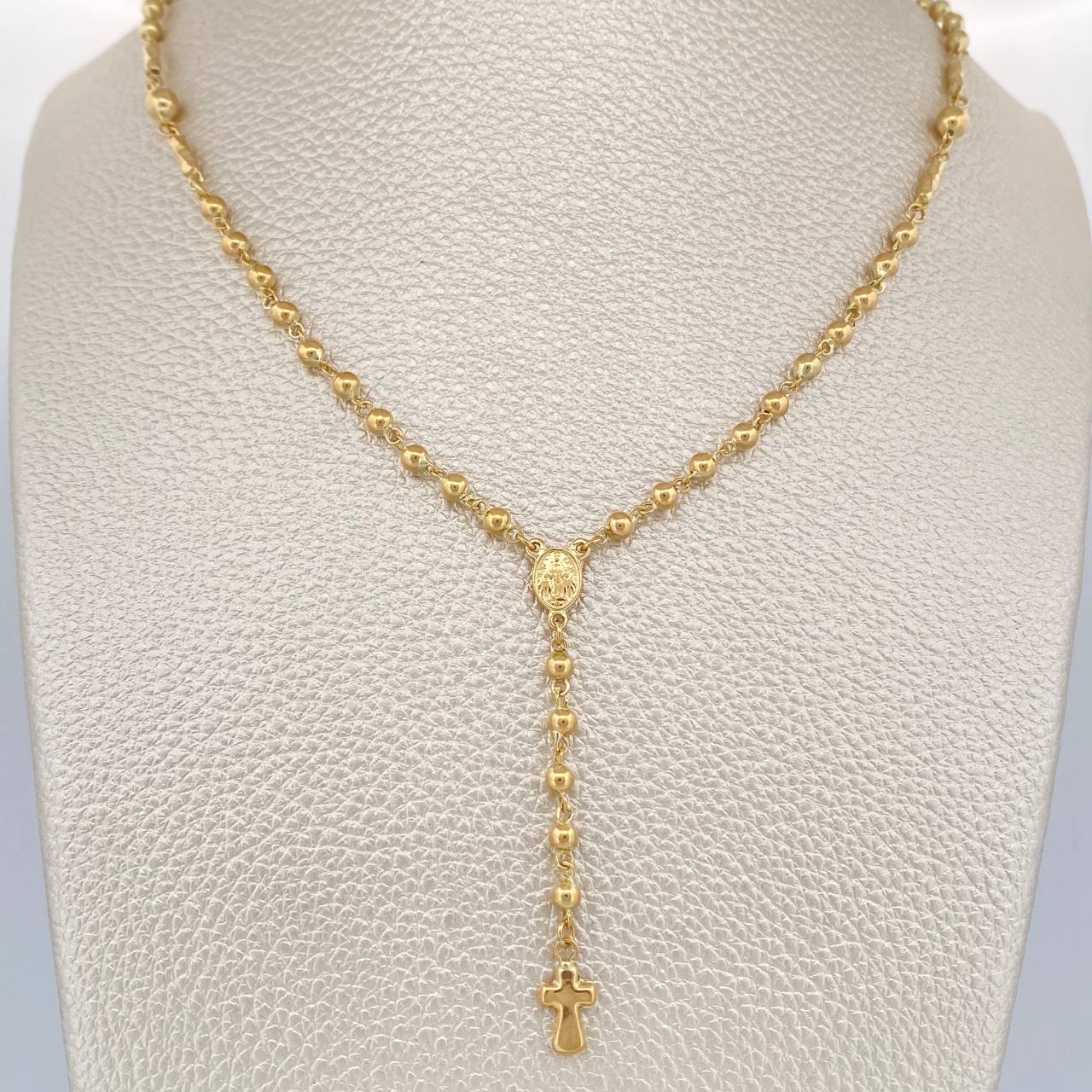 Rosario Virgen Milagrosa 7.75gr / 17 1/2 in / Oro Amarillo 18K &