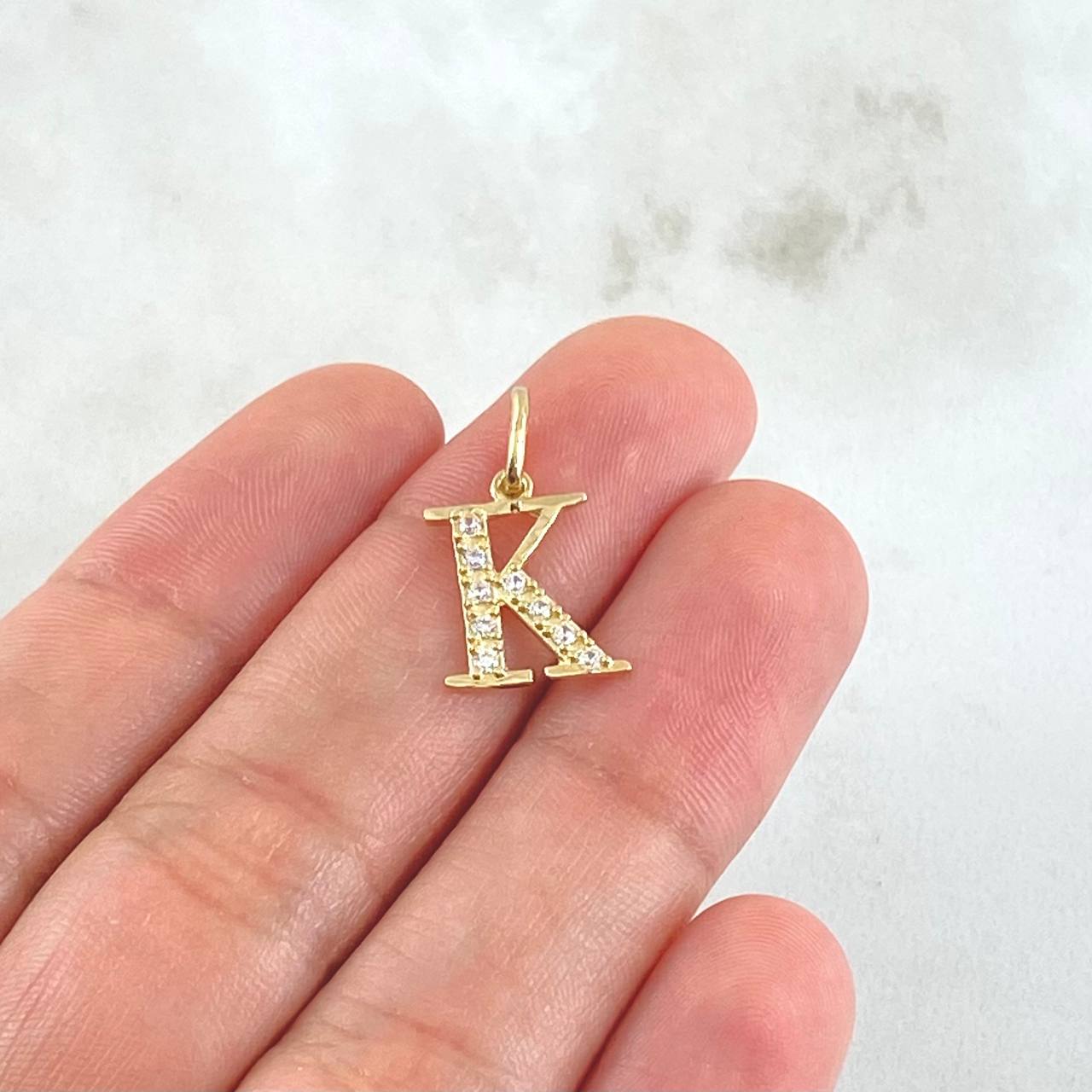 Pendant Letter K Silhouette 0.95gr / 1.8cm / 18K Gold ©