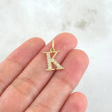 Pendant Letter K Silhouette 0.95gr / 1.8cm / 18K Gold ©