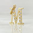 Pendant Letter M Silhouette 1.05gr / 1.8cm (0.7in) / 18K Gold ©