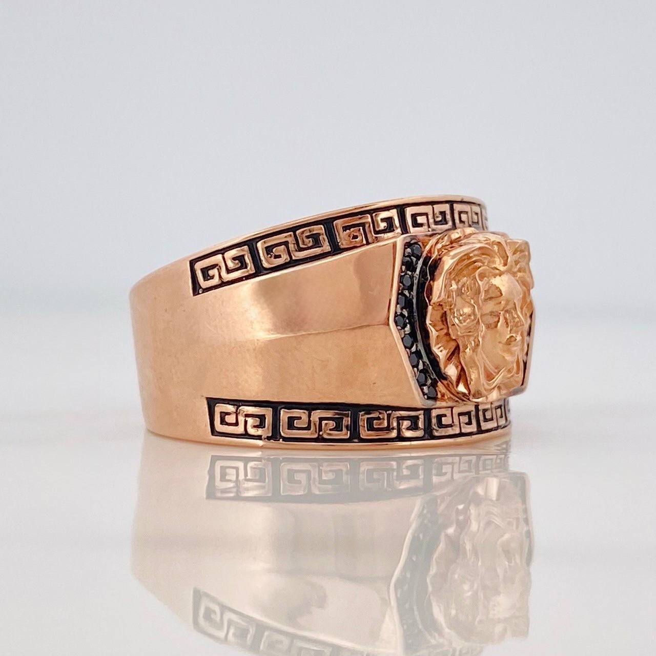 Medusa Ring 9.8g / T11 1/4 Two Golds Black Rose 18K