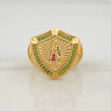 Anillo Virgen de Guadalupe 9.95g / T9 1/2 Oro Amarillo 18K