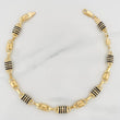 Rustic Barrel Anklet 9.1g / 10 1/4 in / 6.2mm Yellow Gold 18K