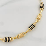 Rustic Barrel Anklet 9.1g / 10 1/4 in / 6.2mm Yellow Gold 18K