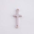 Herraje Cruz 0.75gr / 3/4 in / Oro Blanco 18K ©
