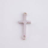 Herraje Cruz 0.75gr / 3/4 in / Oro Blanco 18K ©