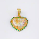 Dije Corazon Tupido 3.9gr / 1 in / Oro Amarillo 18K