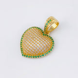 Dije Corazon Tupido 3.9gr / 1 in / Oro Amarillo 18K