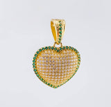 Dije Corazon Tupido 3.9gr / 1 in / Oro Amarillo 18K