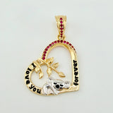 Dije Muerdago Coala 3.7gr / 1 1/4 in / Oro Amarillo 18K