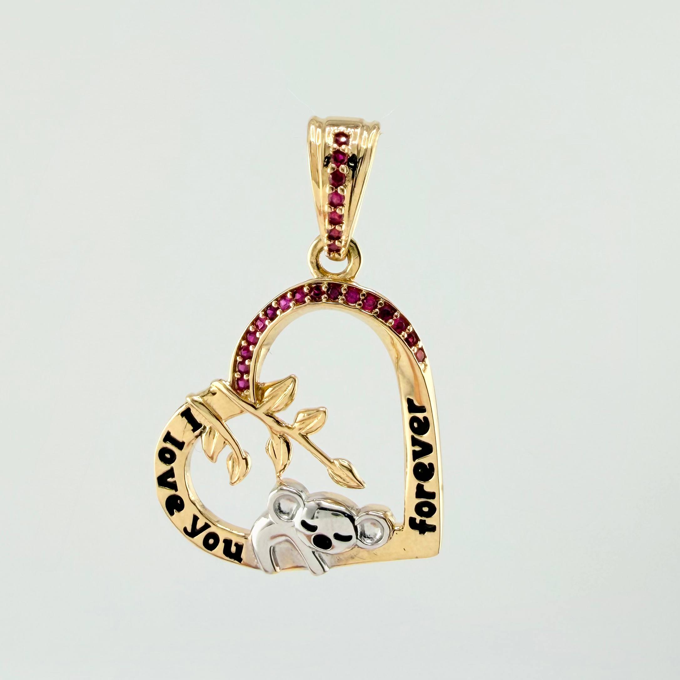 Dije Muerdago Coala 3.7gr / 1 1/4 in / Oro Amarillo 18K