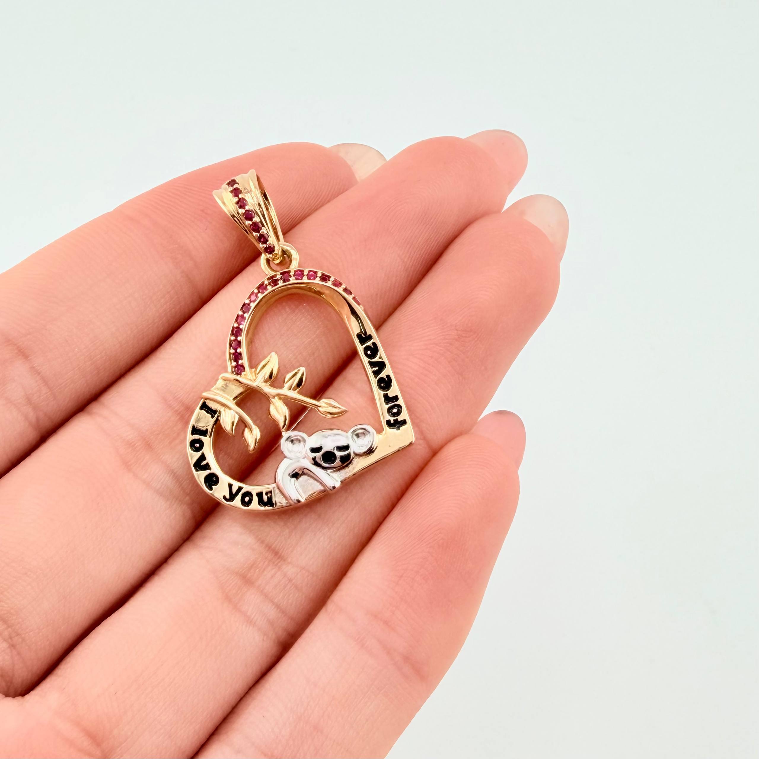 Dije Muerdago Coala 3.7gr / 1 1/4 in / Oro Amarillo 18K