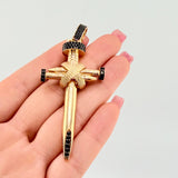 Dije Cruz Clavo 16.3gr / 3 in / Oro Amarillo 18K