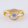 Anillo Solitario Centro Infinito 3.3gr / T7 1/2 / Oro Amarillo 18K ©
