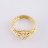 Anillo Solitario Centro Infinito 3.3gr / T7 1/2 / Oro Amarillo 18K ©