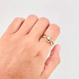 Anillo Solitario Centro Infinito 3.3gr / T7 1/2 / Oro Amarillo 18K ©
