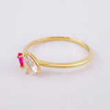 Anillo Gota 1.75gr / T8 1/4 / Oro Amarillo 18K ©