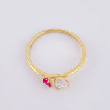 Anillo Gota 1.75gr / T8 1/4 / Oro Amarillo 18K ©