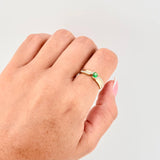 Anillo Lineas Bifurcar  2.1gr / T6 / Oro Amarillo 18K ©