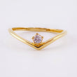 Solitaire Ring V 1.1 g / T7 1/4 18K Yellow Gold