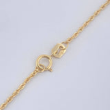 Set Cadena y Dije Lazo + Cruz 1.45gr / 15 3/4 in / Oro Amarillo 18K &