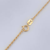 Set Cadena y Dije Lazo + Luna 1.5gr / 17 1/2 in / Oro Amarillo 18K &