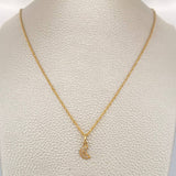 Set Cadena y Dije Lazo + Luna 1.5gr / 17 1/2 in / Oro Amarillo 18K &