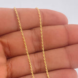 Set Cadena y Dije Lazo + Luna 1.5gr / 17 1/2 in / Oro Amarillo 18K &