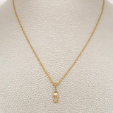Set Cadena y Dije Lazo + Gato 1.35gr / 17 3/4 in / Oro Amarillo 18K &
