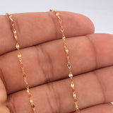 Set Cadena y Dije Flor Espejo + Cruz Cristo 1.4gr / 19 3/4 in / Oro Rosa 18K &