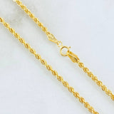 Cadena Lazo 2.9gr / 19 3/4 in / Oro Amarillo +3 18K *