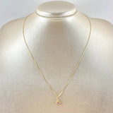 Set Cadena y Dije Veneciana + Flor 1.45gr / 17 3/4 in / Oro Amarillo 18K