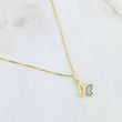 Set Cadena y Dije Veneciana + Silueta Mariposa 2.4gr / 17 3/4 in / Oro Amarillo 18K