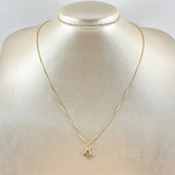 Set Cadena y Dije Veneciana + Silueta Mariposa 2.4gr / 17 3/4 in / Oro Amarillo 18K