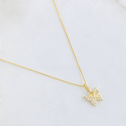 Venetian Chain and Pendant Set + Butterfly 1.45gr / 17 3/4 in / 18K Gold