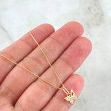 Venetian Chain and Pendant Set + Butterfly 1.45gr / 17 3/4 in / 18K Gold