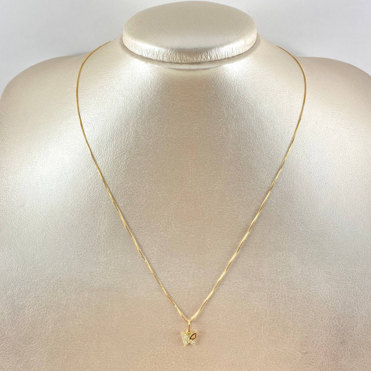 Venetian Chain and Pendant Set + Butterfly 1.45gr / 17 3/4 in / 18K Gold